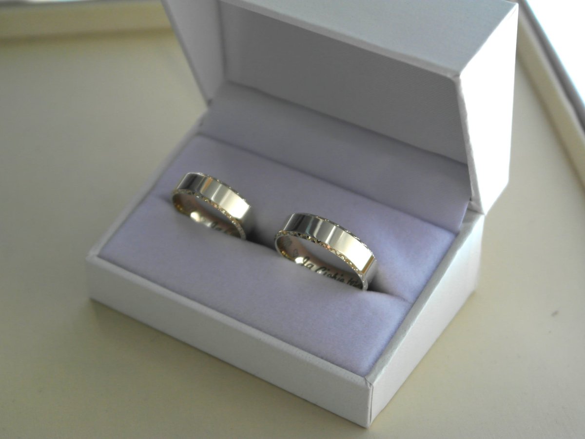 Komplet Obrączek Zdobionych E-109