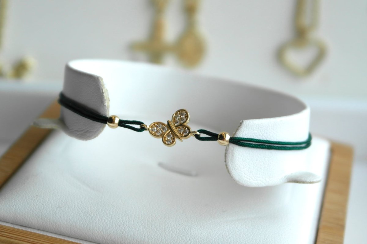 Bransoletka z motylem