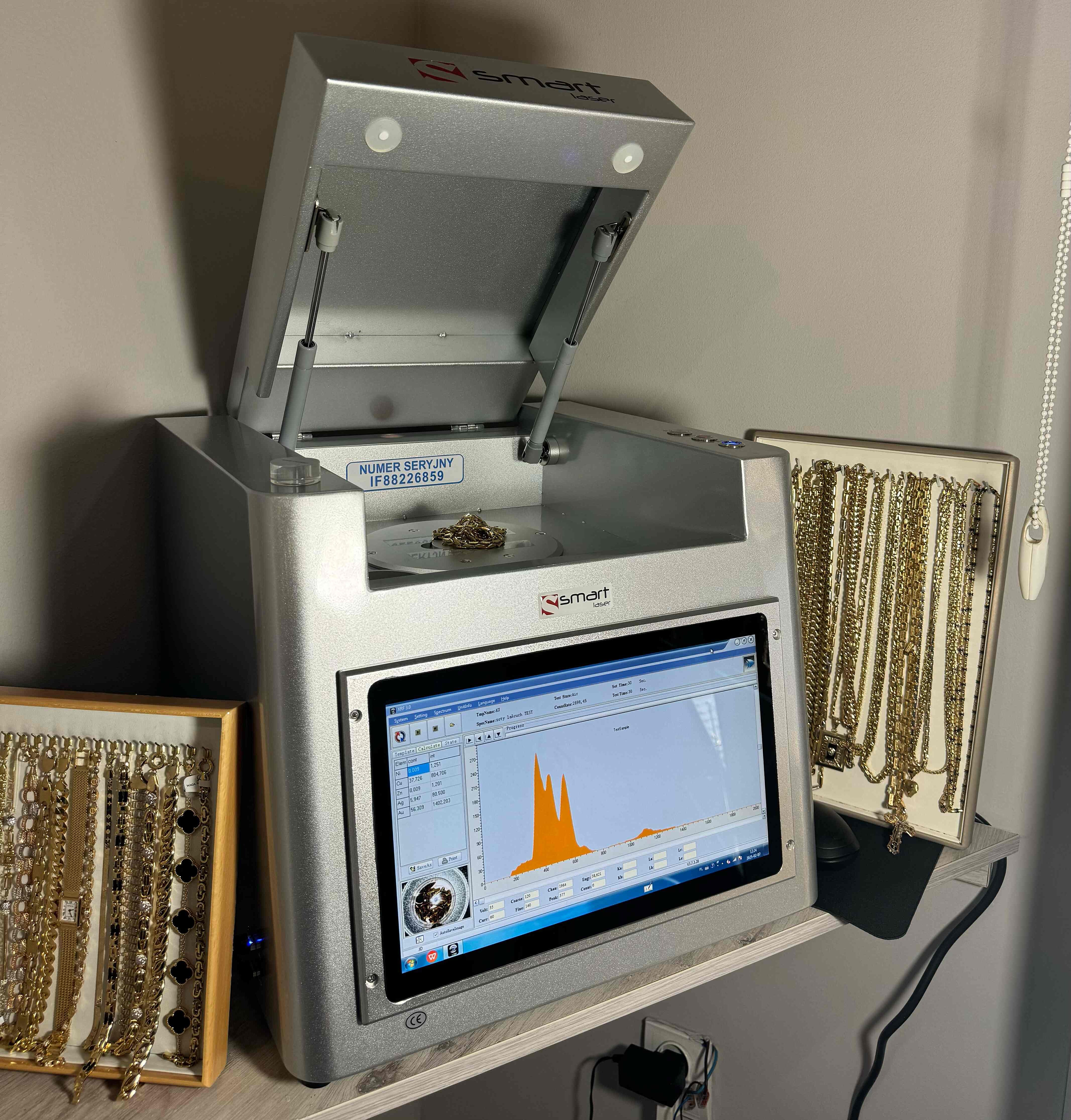 Spektrometr XRF do wyceny złota